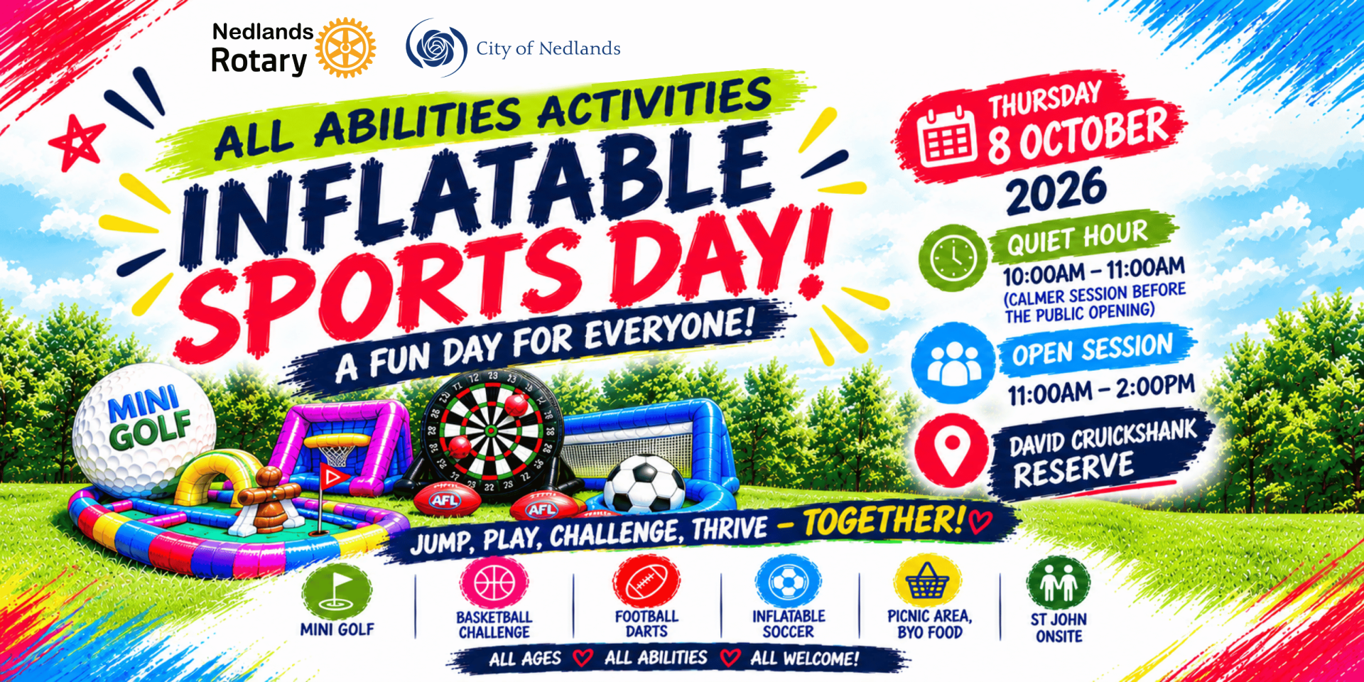 All Abilities Activities Inflatable Sports Day