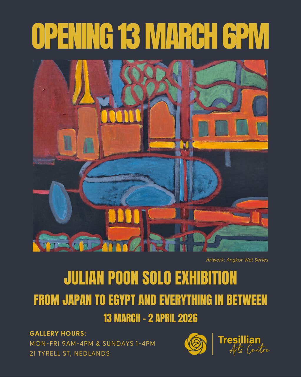 From Egypt to Japan and Everything in Between – Solo Exhibition by Julian