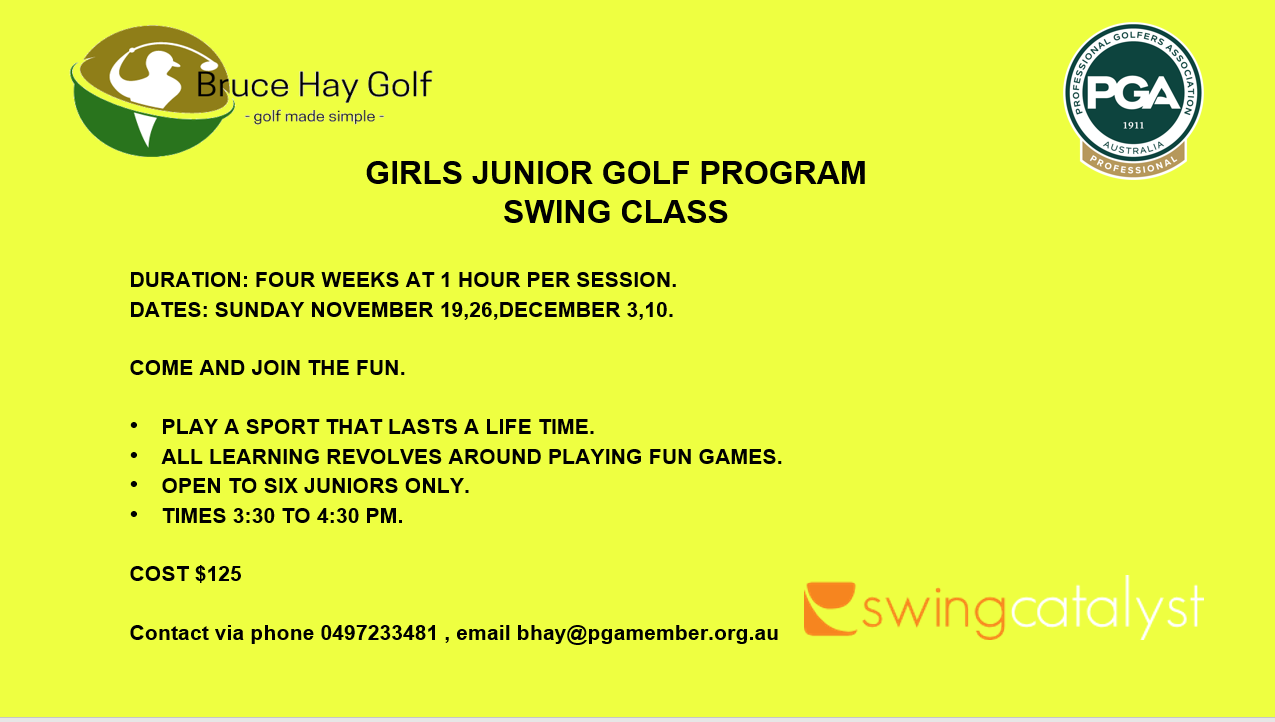 GOLF FOR GIRLS